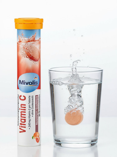 قرص جوشان ویتامین C برندمیوولیس Mivolis