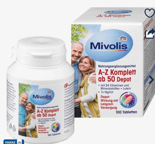 قرص مولتی ویتامین Mivolis A–Z Komplett