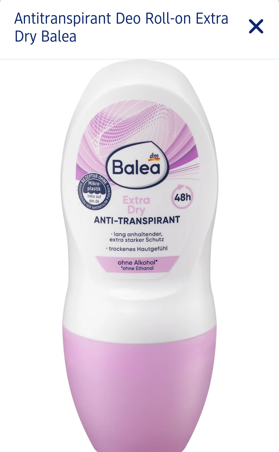 رول ضد تعریق دئودورانت باله آ