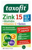 قرص زینک به همراه ویتامین سی و سلن برندtaxofit. (۴۰عددی)