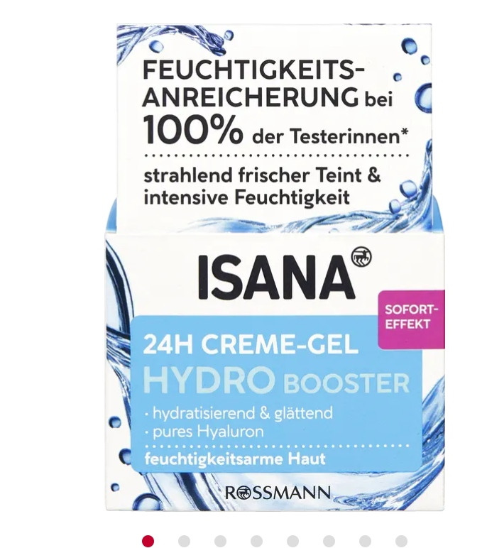 کرم ژل آبرسان ۲۴ ساعته ایسانا ISANA HYDRO BOOSTER 24H Creme-Gel