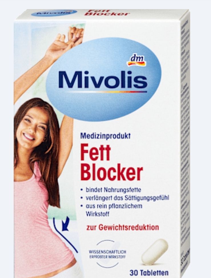 قرص چربی‌سوز میفولیس Mivolis Fett Blocker اصل | مسدودکننده چربی گیاهی برای کاهش وزن | خرید از آلمان – محصول اورجینال