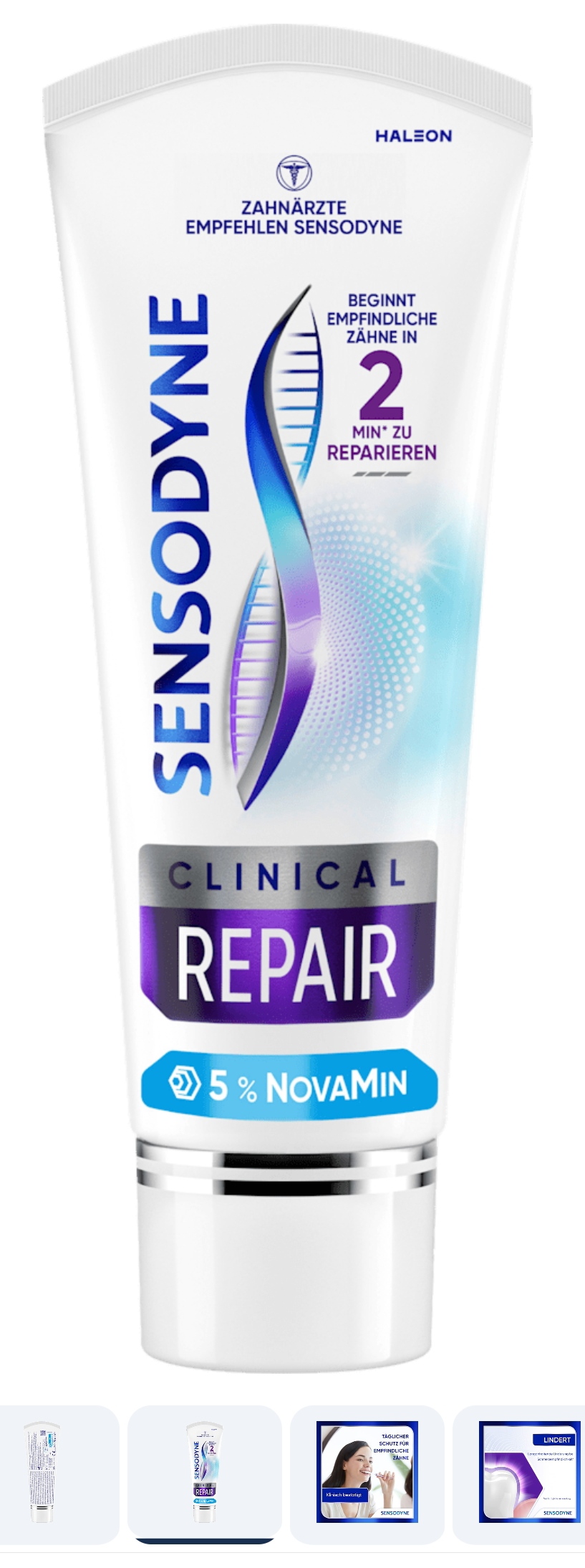 خمیردندان مخصوص دندان‌های حساس Sensodyne Clinical Repair