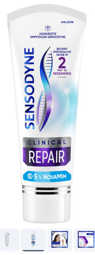 خمیردندان مخصوص دندانهای حساس Sensodyne Clinical Repair