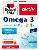 مکمل جویدنی کودکان امگا ۳ و ویتامین D3 با طعم توتفرنگی و مرکبات – Doppelherz Omega-3 + Vitamin D3 Kids