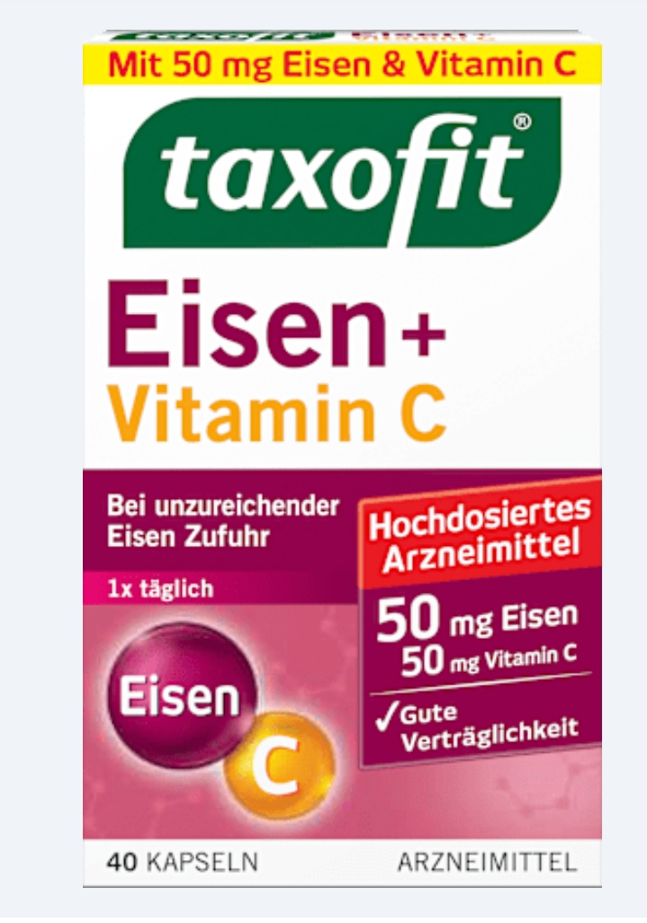 کپسول آهن + ویتامین C تاکسوفیت taxofit