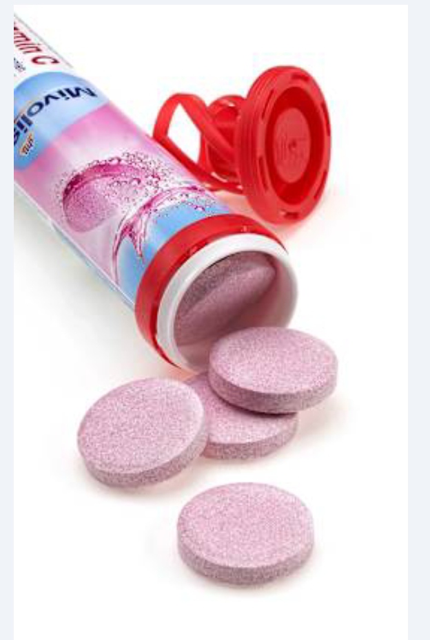 قرص جوشان آهن و ویتامین C میوولیس – طعم زغال‌اخته