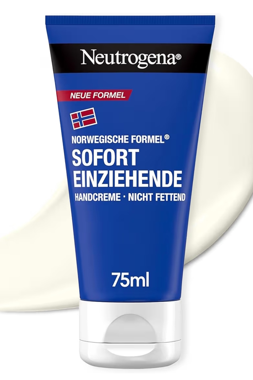 کرم دست سریع‌الجذب نیتروژنا با گلیسیرین و ویتامین ای Neutrogena Sofort Einziehende Handcreme