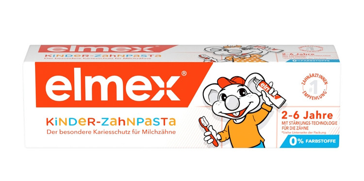 خمیر دندان المکس کودکان ۲ تا ۶ سال با فرمول محافظت از دندانهای حساسelmex Kinder-Zahnpasta 2-6 Jahre