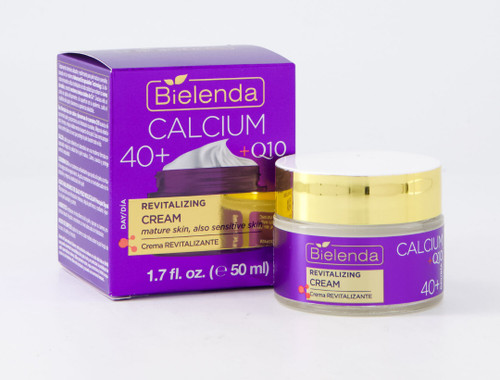 کرم روزانه ۴۰+ برای پوست بالغ و حساس بی یلندا – Bielenda Calcium + Q10 40+ Day Cream