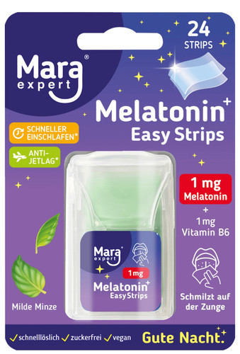 ورق خوراکی ملاتونین مارا یاMelatonin Easy Strips – Mara (1 mg Melatonin + Vitamin B6)