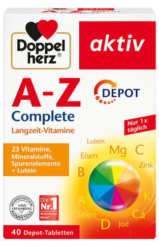 قرص مولتیویتامین A-Z دپوت ۴۰ عدد دابلهرتز (Doppelherz A-Z Depot Tabletten 40 St)