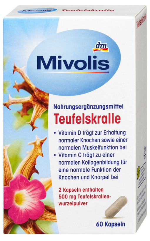کپسول تِیوفلسکراله (پنجه شیطان) میوولیس – سلامت مفاصل و استخوان (Mivolis Teufelskralle Kapseln)