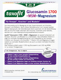 ساشه /پودر نوشیدنی گلوکزامین 1700 + MSM + منیزیم با طعم بری تاکسوفیت (TAXOFIT Glucosamin 1700 + MSM + Magnesium Trinkgranulat)