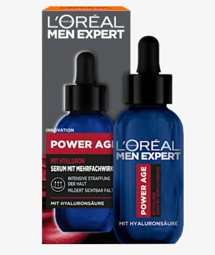 سرم صورت مردانه پاور اِیج هیالورونیک – L’.O’.R’.É’.A’.L’. P’.A’.R’.I’.S’. M’.E’.N’. E’.X’.P’.E’.R’.T’.