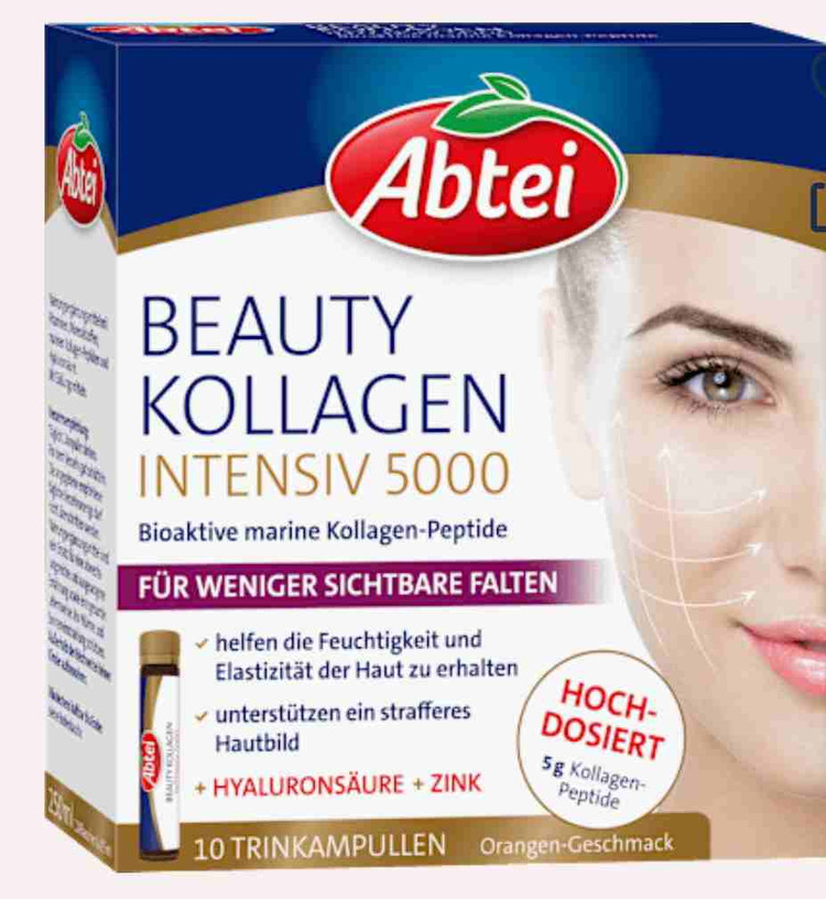 آمپول خوراکی کلاژن زیبایی ۵۰۰۰ با طعم پرتقالA.B.T.E.I